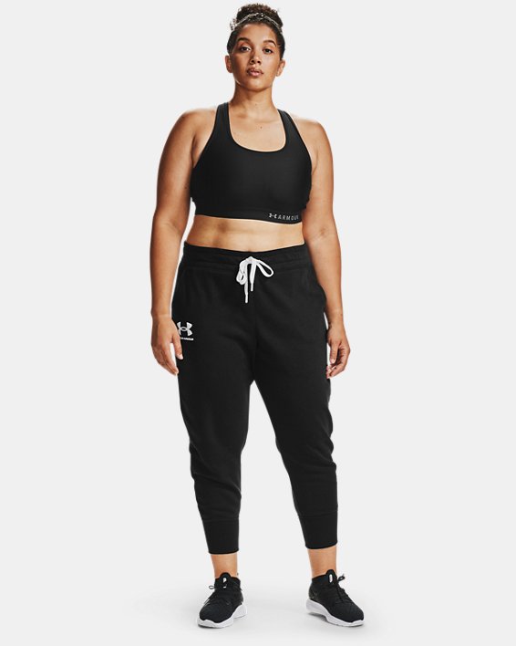 Pantalon de jogging UA Rival Fleece pour femmes, Black, pdpMainDesktop image number 2